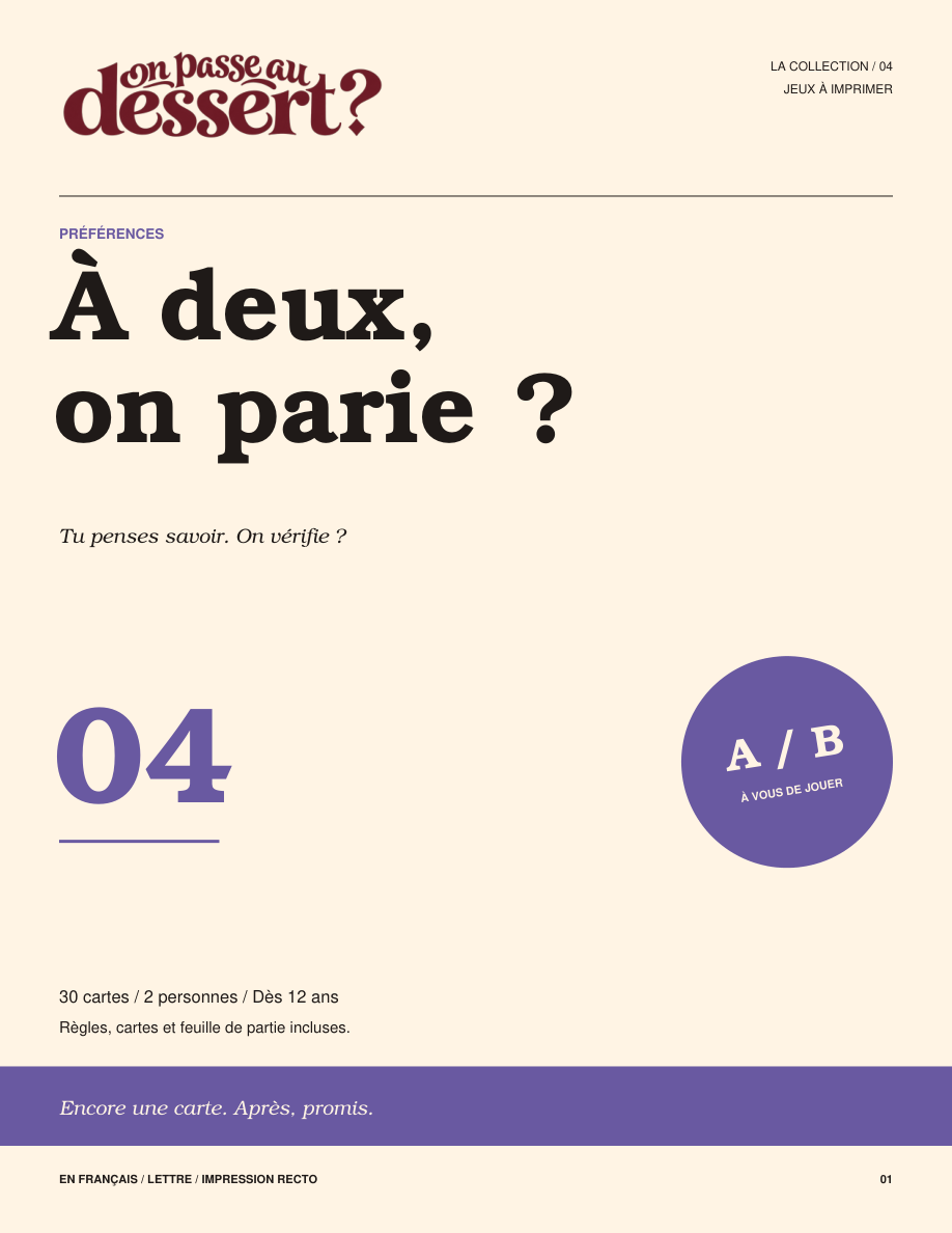 À deux, on parie ?